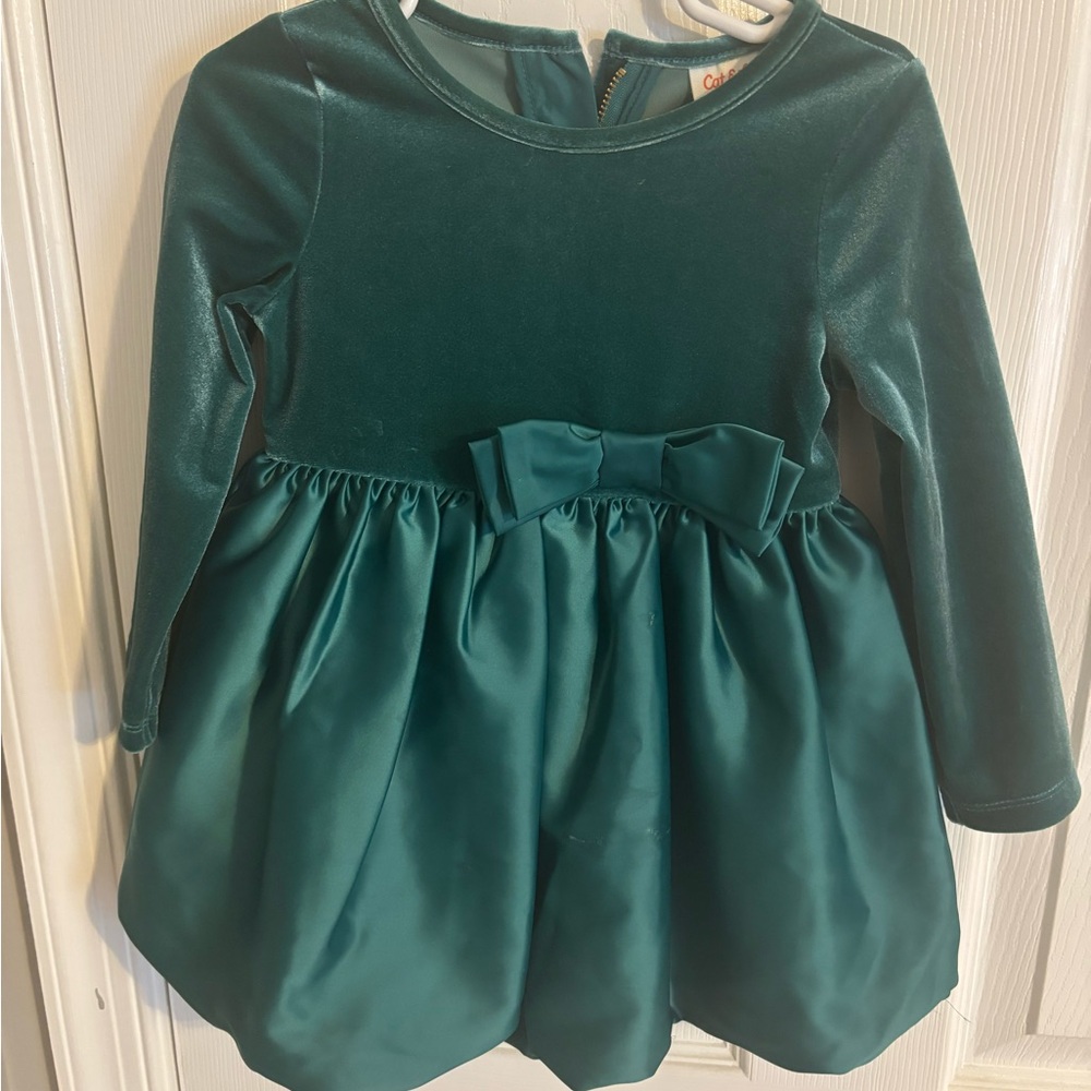 Cat & Jack Green Dress 2T